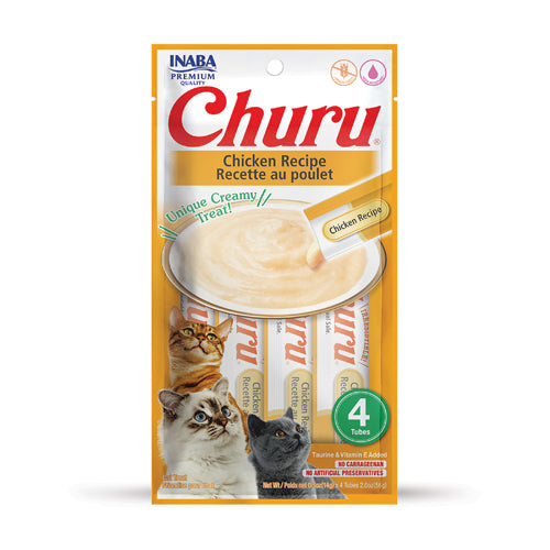 INABA CHURU CREAMY CAT TREATS (4 TUBES)