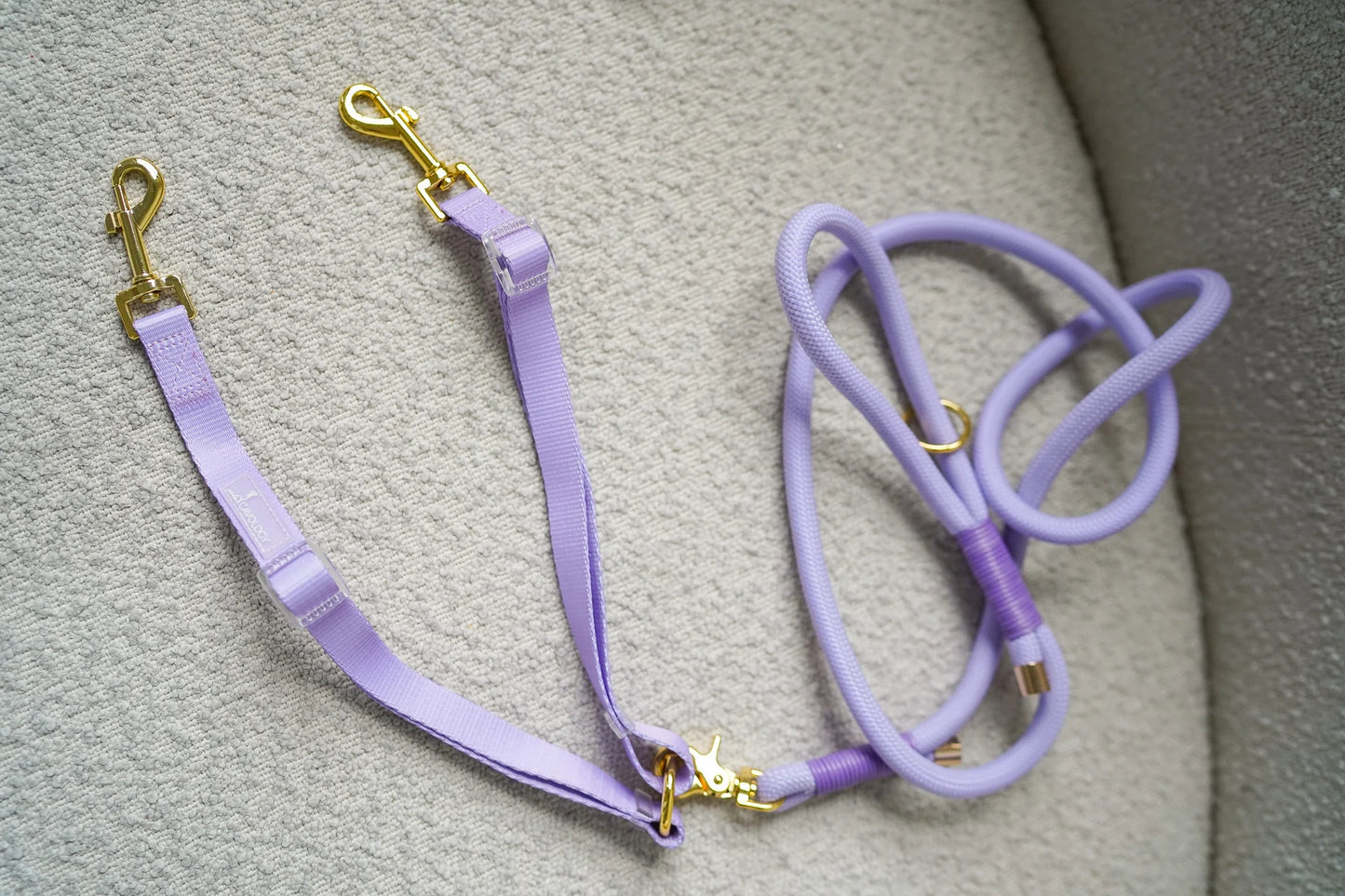 DOG LEASH COUPLER SPLITTER LAVENDER