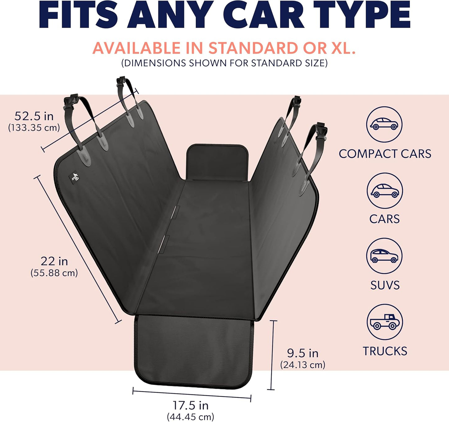 ACTIVE PETS COBERTOR IMPERMEABLE DE ASIENTO DE CARRO