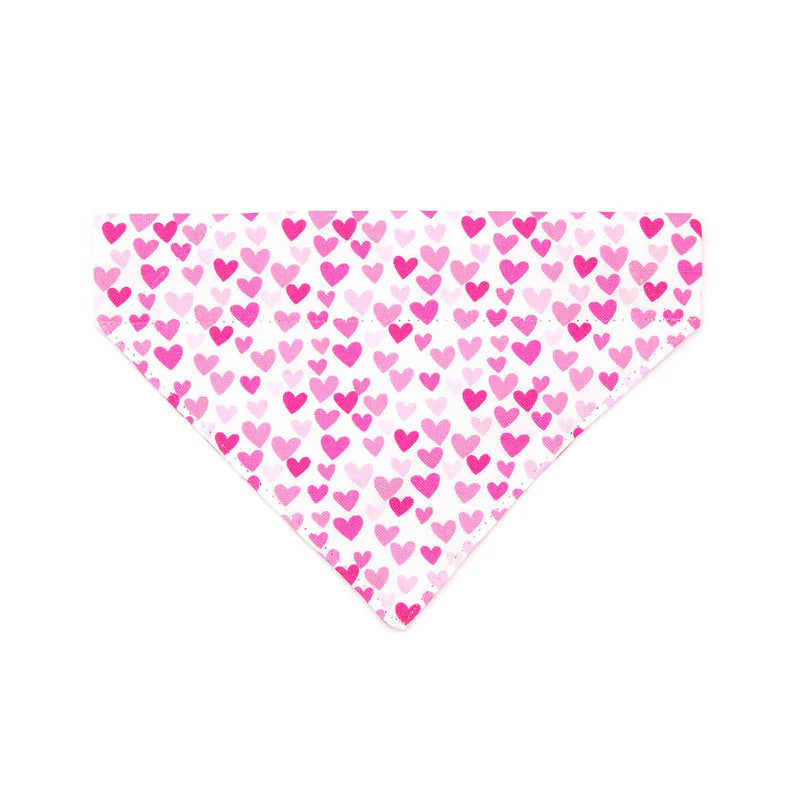 ¨DARLING¨ FUCHSIA PINK HEART SLIDE-ON BANDANA