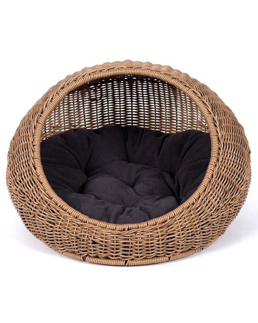 WICKER CAT BED