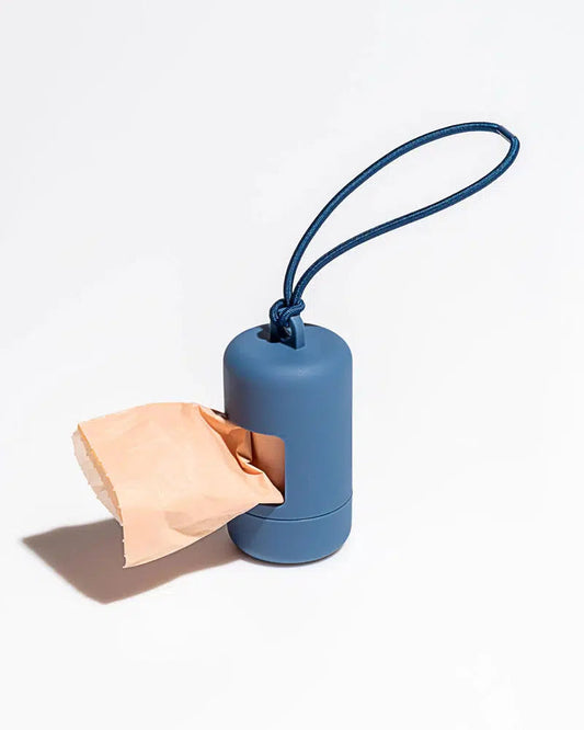 WILD ONE POOP BAG CARRIER-NAVY
