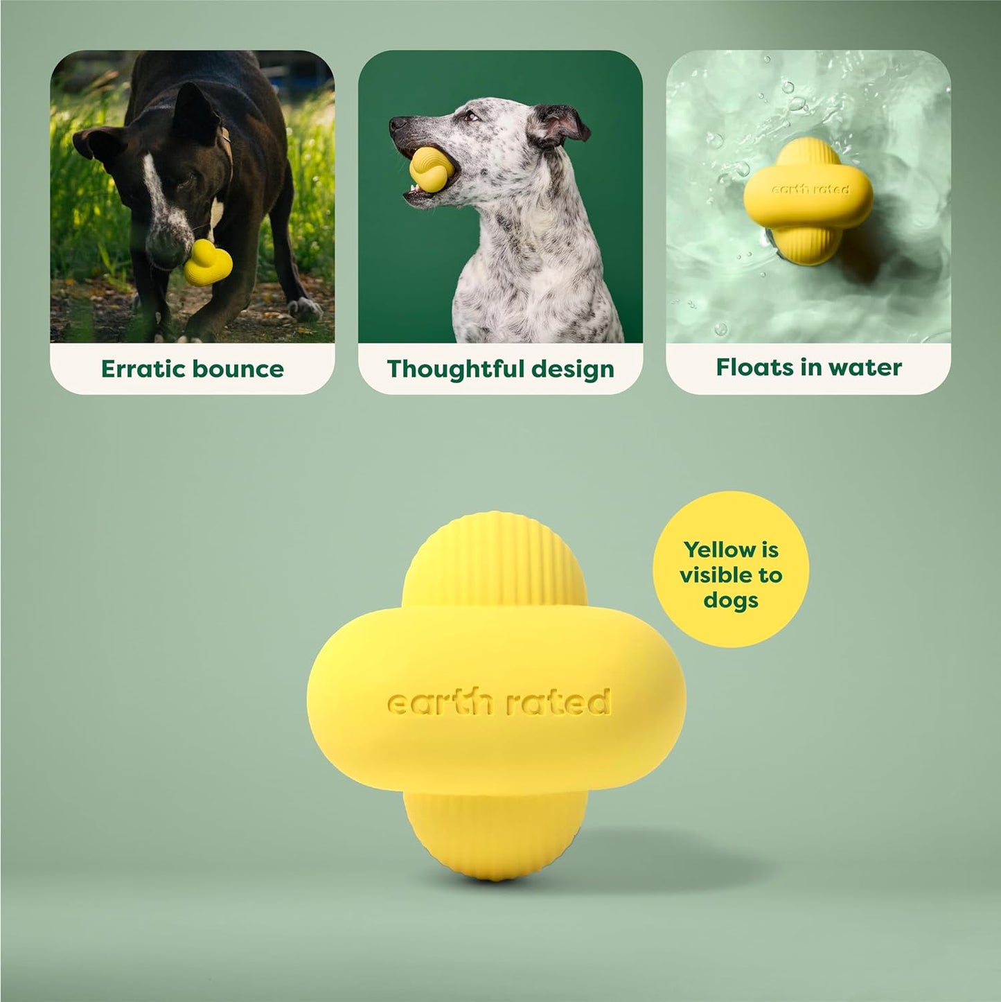 EARTH RATED NATURAL RUBBER FETCH TOY