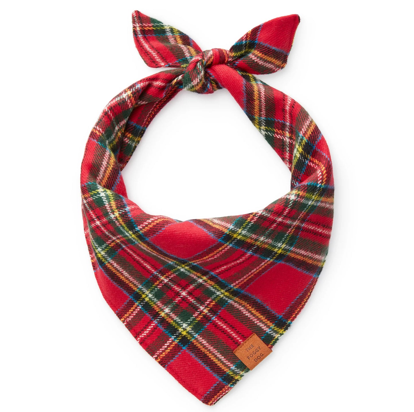 TARTAN PLAID FLANNEL DOG BANDANA