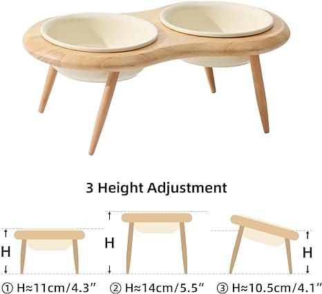 SET DE PLATOS DE CERÁMICA CON ALTURA AJUSTABLE