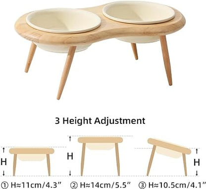 SET DE PLATOS DE CERÁMICA CON ALTURA AJUSTABLE