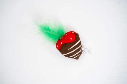 CHOCOLATE STRAWBERRY CAT TOY