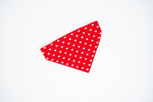 ¨LOVE SONG¨ RED HEART SLIDE-ON BANDANA