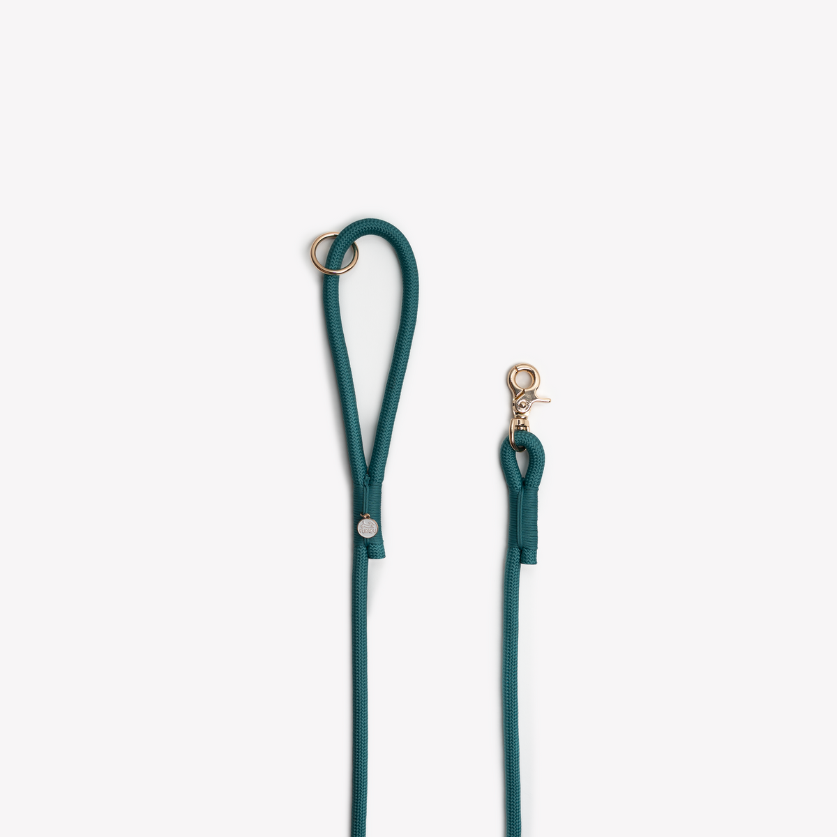 BLUE BRAIDED ROPE LEASH