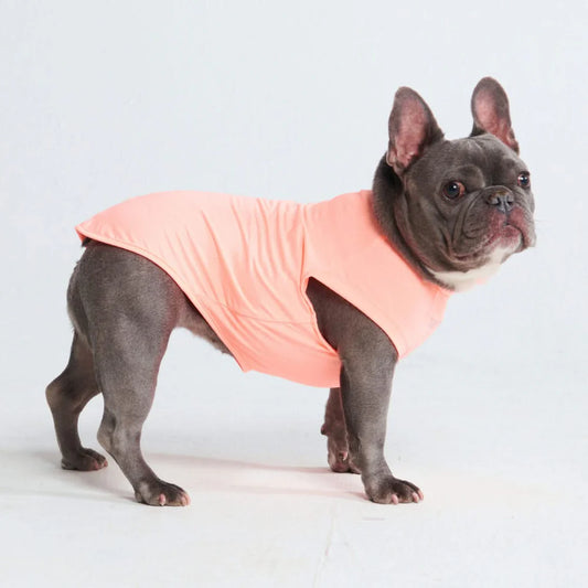 SUNBLOCK DOG T-SHIRT - PEACH