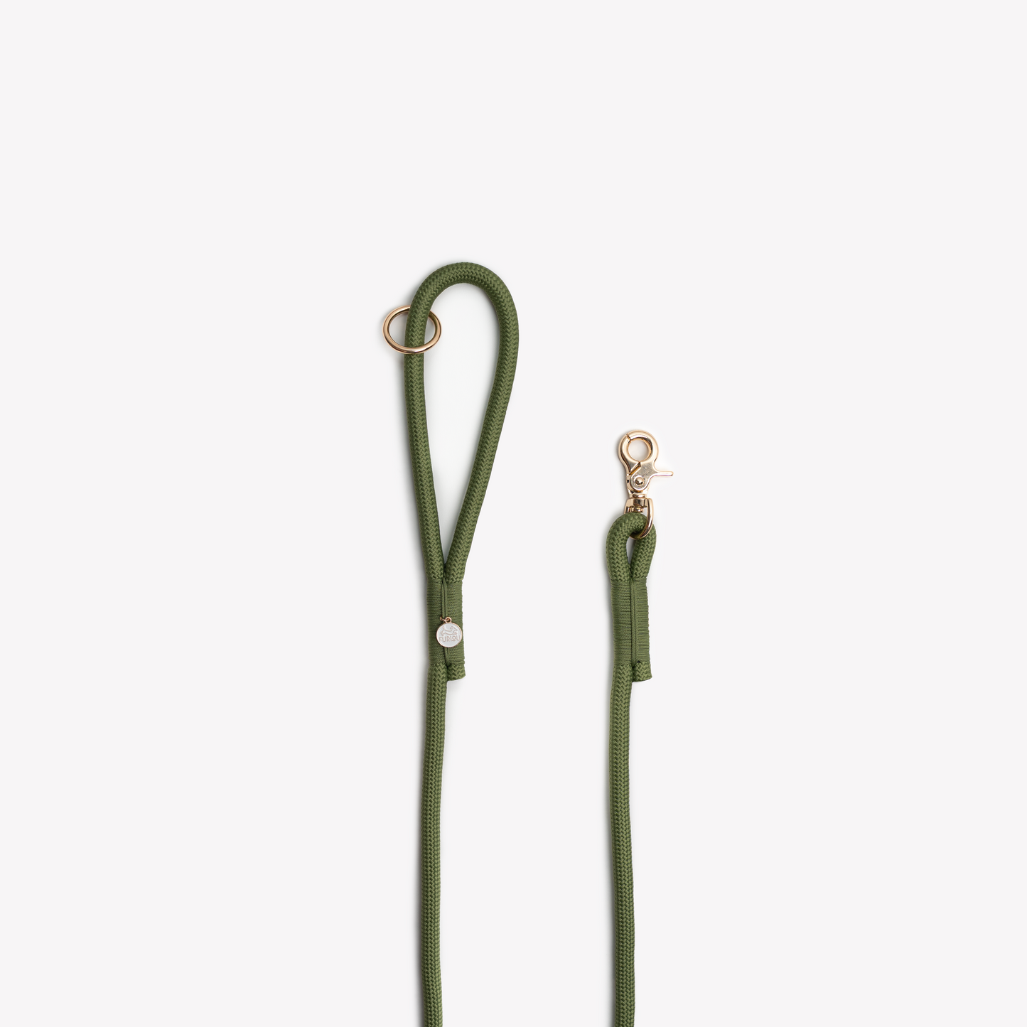 GREEN BRAIDED ROPE LEASH