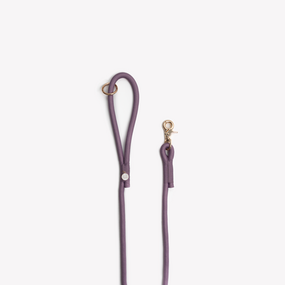 LILAC BRAIDED ROPE LEASH