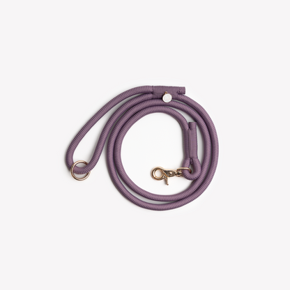LILAC BRAIDED ROPE LEASH