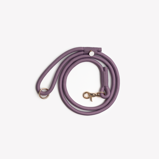 LILAC BRAIDED ROPE LEASH