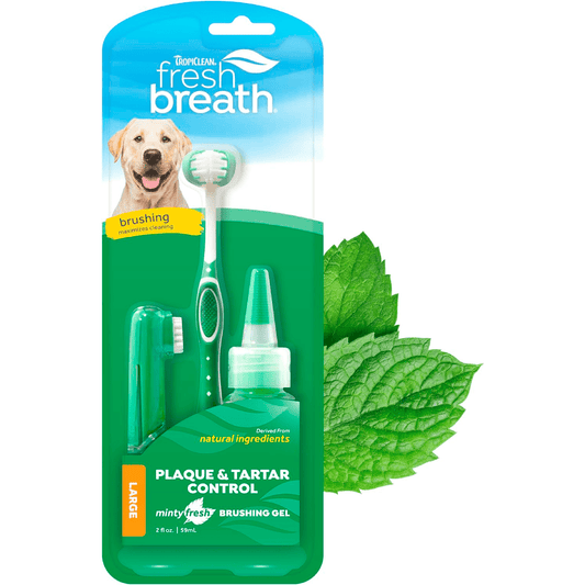 TROPICLEAN FRESH BREATH KIT DE CUIDADO BUCAL PARA PERROS