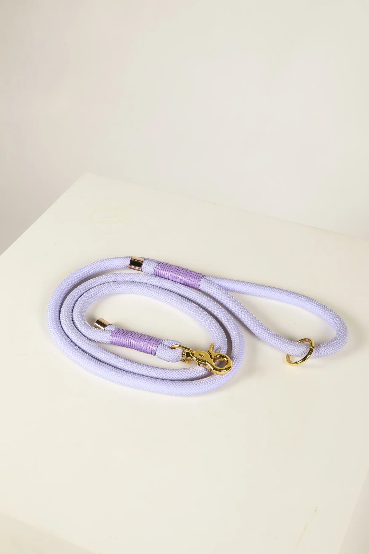 BRAIDED ROPE LEASH LAVENDER