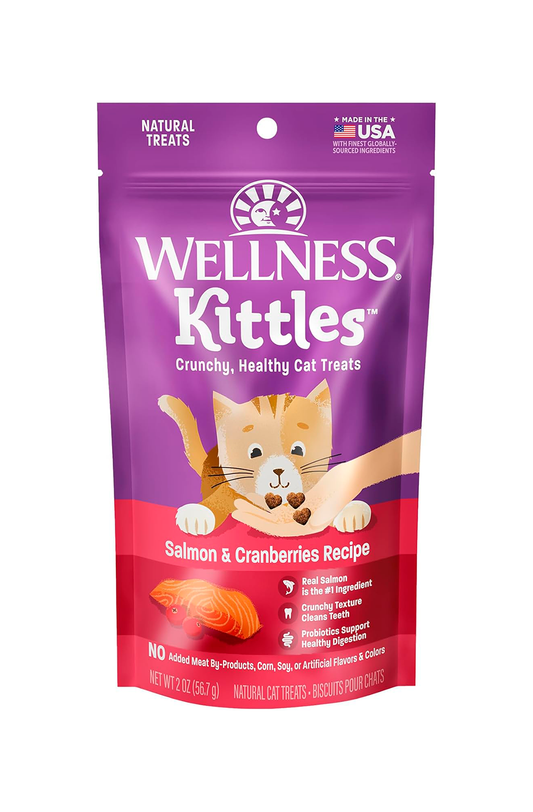 WELLNESS KITTLES CAT TREAT SALMON & CRANBERRY