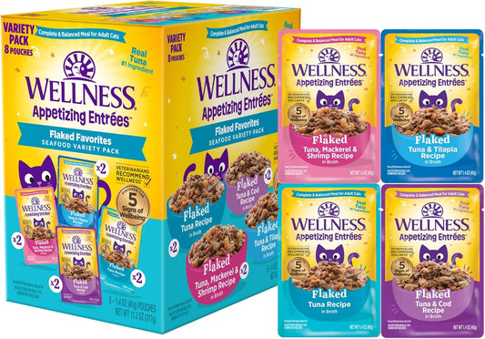 WELLNESS APPETIZING ENTREES VARIETY PACKS (8 POUCHES)