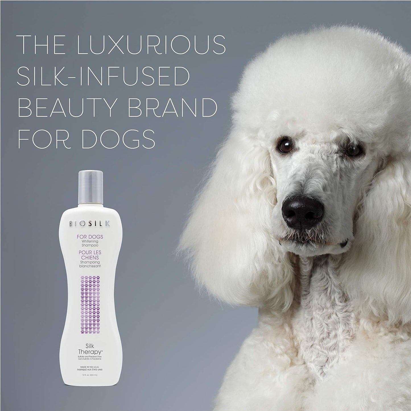 SHAMPOO PARA PERROS DE PELAJE CLARO BIOSILK