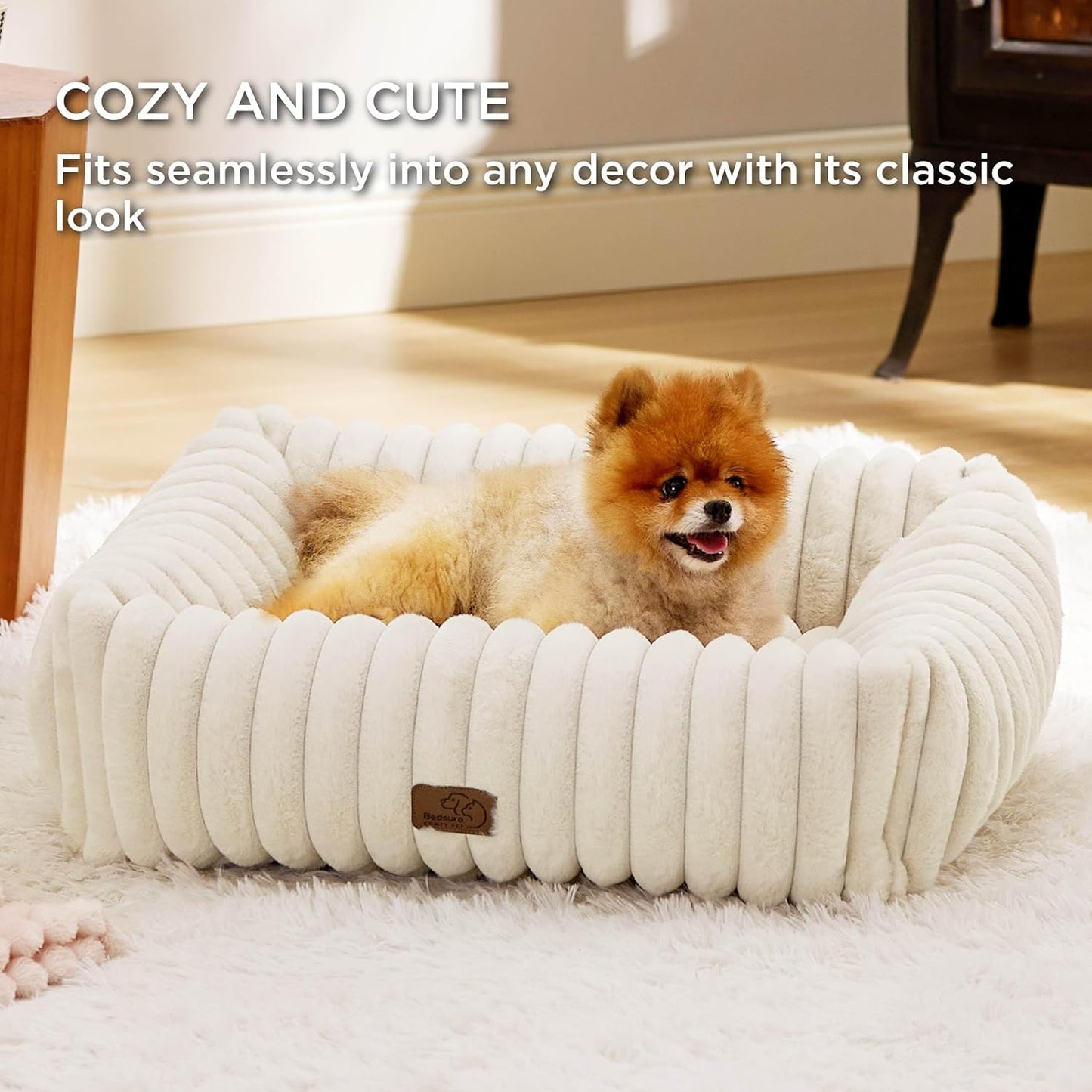 CORDUROY FLEECE PET BED