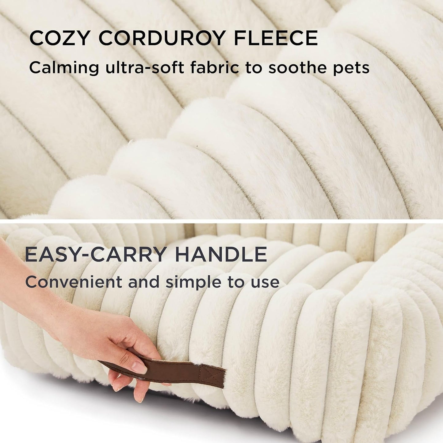 CORDUROY FLEECE PET BED