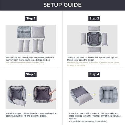 CORDUROY FLEECE PET BED