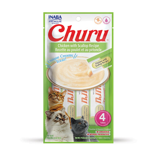 INABA CHURU CREAMY CAT TREATS (4 TUBES)