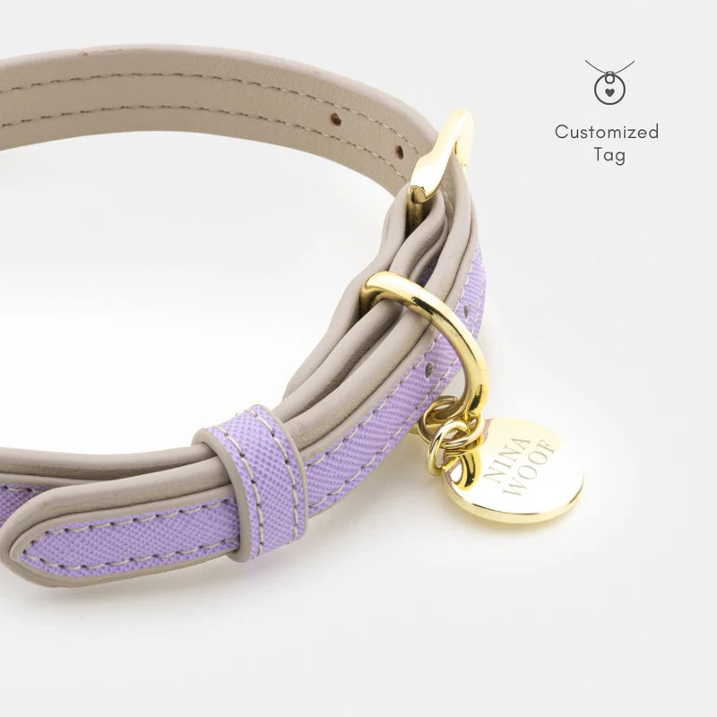 NINA WOOF COLLAR VEGAN LEATHER LONDON