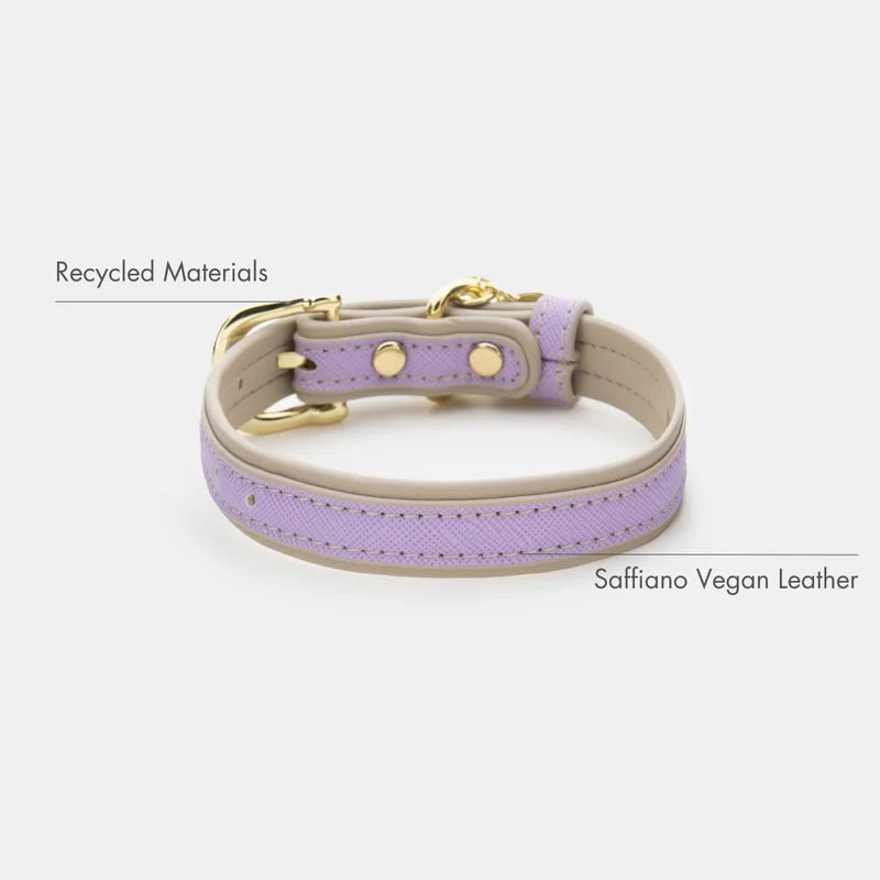 NINA WOOF COLLAR VEGAN LEATHER LONDON