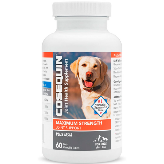 NUTRAMAX COSEQUIN SUPLEMENTO PARA LA SALUD DE LAS ARTICULACIONES Y CADERA PARA PERRO