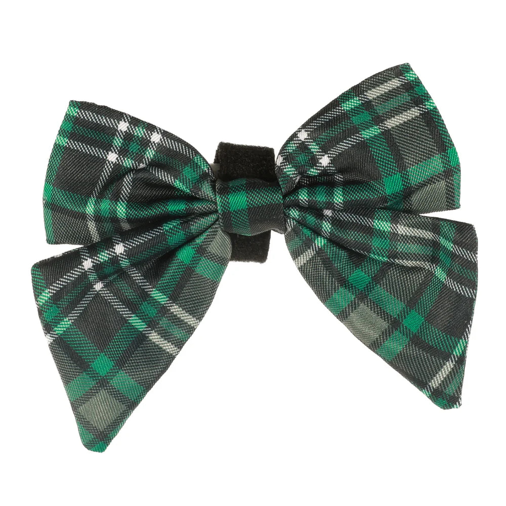 BOW - GREEN PLAID