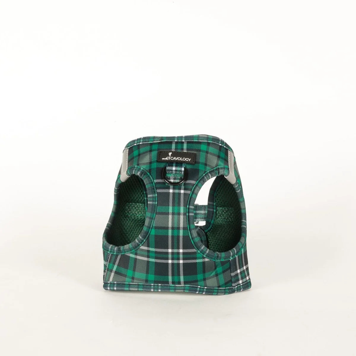 VEST STEP IN HARNESS - GREEN PLAID TARTAN