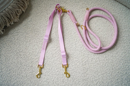 DOG LEASH COUPLER SPLITTER PINK