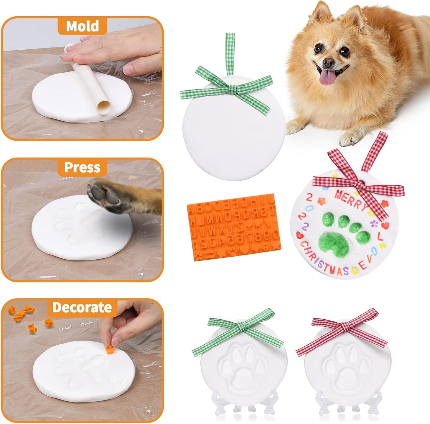 PET´S PAW PRINT ORNAMENT KIT