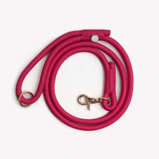MAGENTA BRAIDED ROPE LEASH