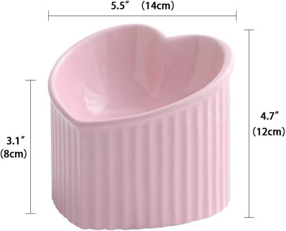PINK CERAMIC RAISED BOWLS