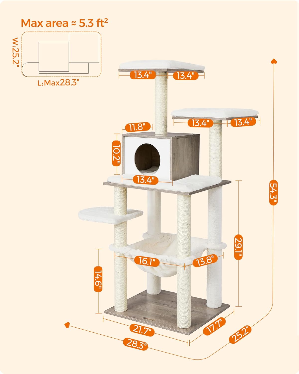 TORRE MODERNA PARA GATOS