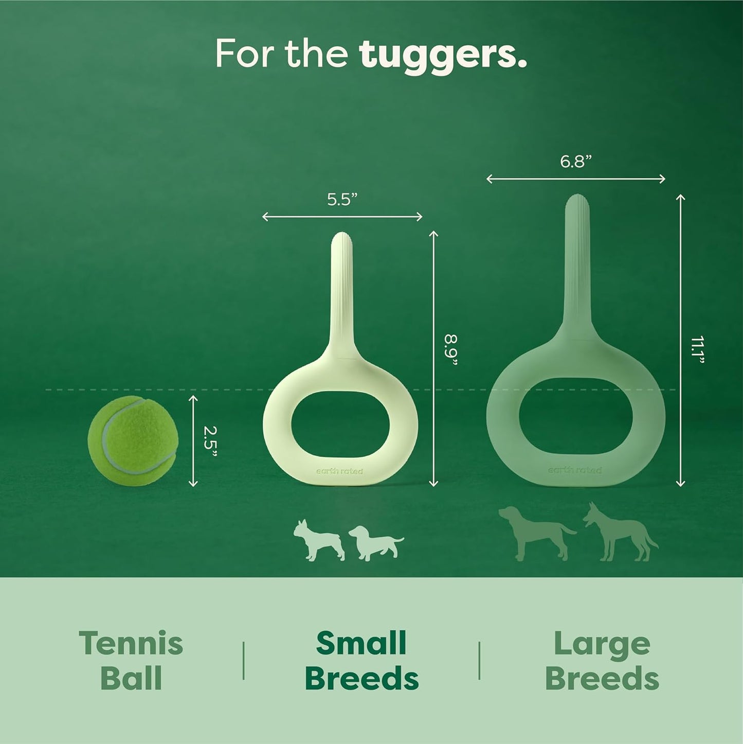 EARTH RATED NATURAL RUBBER TUG TOY