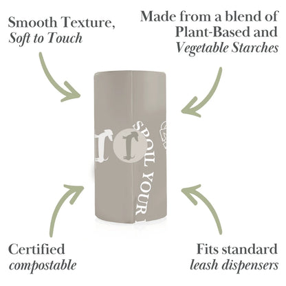 WASTE BAGS BIODEGRADABLE AND COMPOSTABLE (60 BAGS)
